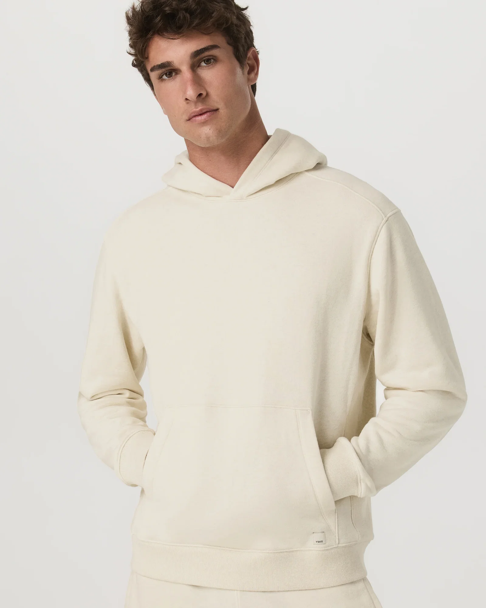 Image of Vuori Cypress Vintage Hoodie | Buttermilk Heather