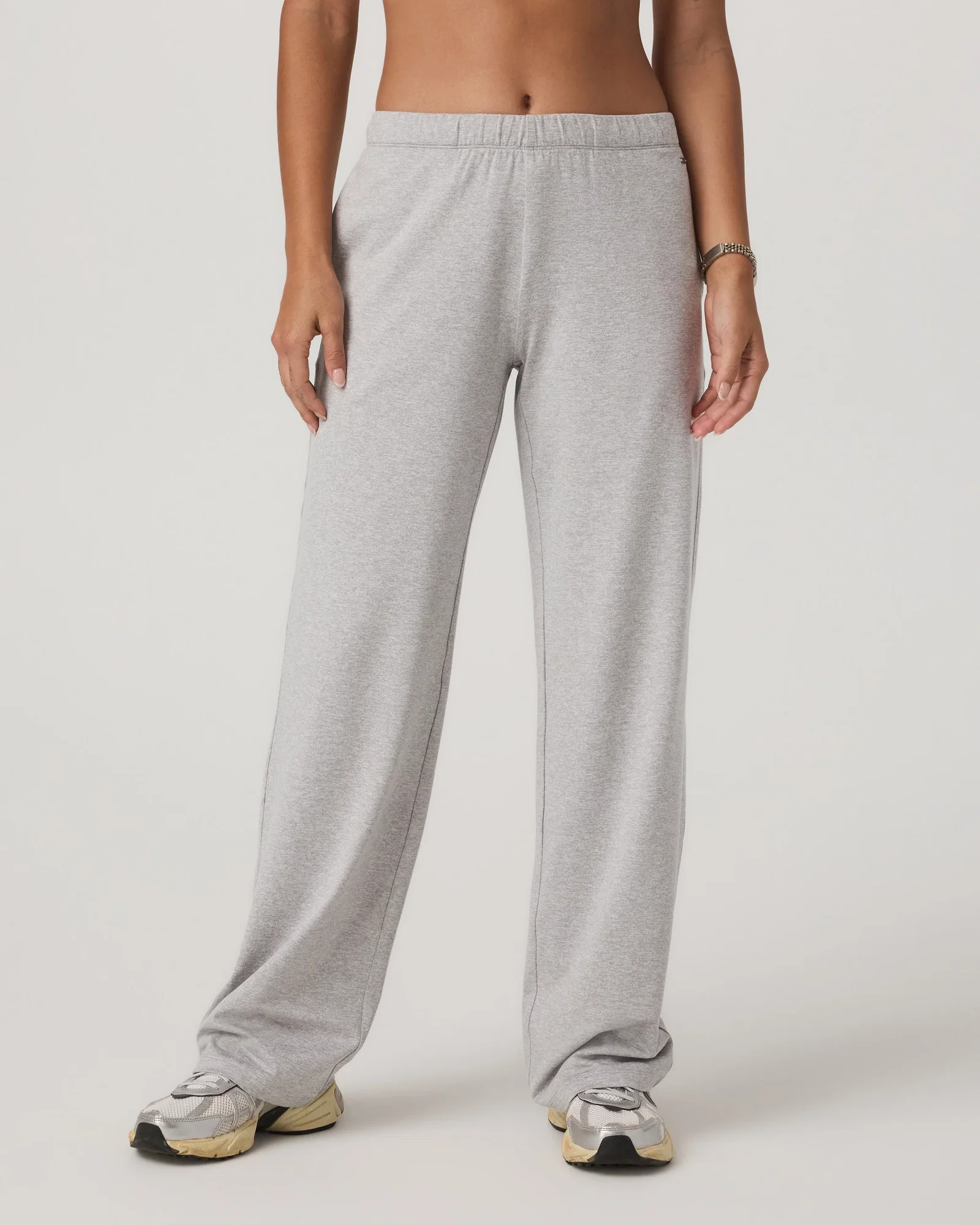Image of Vuori Halo Modern Straight Leg Pants | Pale Grey Heather
