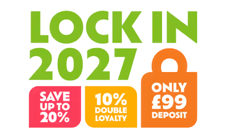 Early Booking Offer - save up to 20% £99 deposit