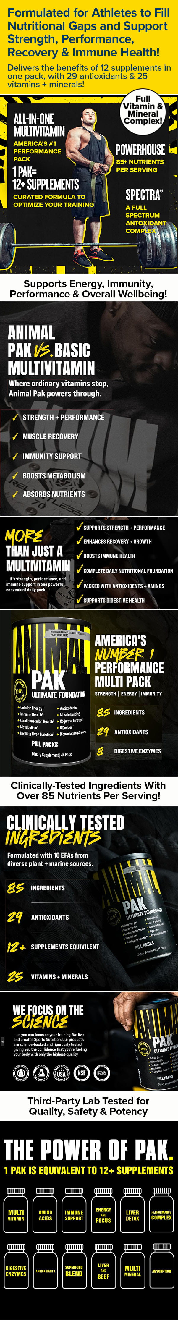 Formulated for Athletes to Fill Nutritional Gaps and Support Strength, Performance, Recovery & Immune Health!