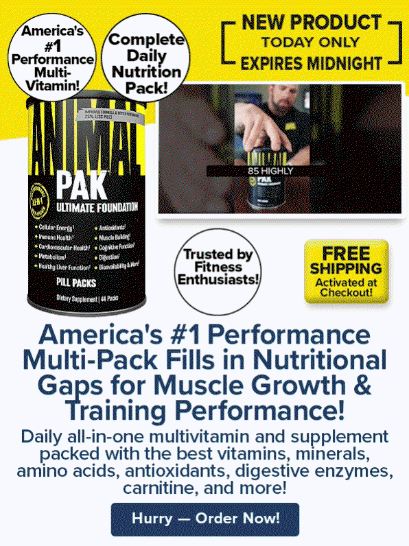 America's #1 Performance Multi-Pack Fills in Nutritional Gaps for Muscle Growth & Training Performance!