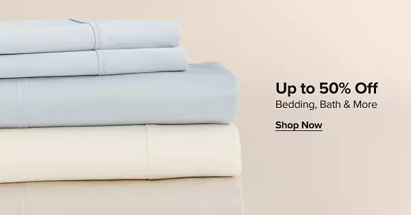 Up to 50% off bedding, bath and more. Shop now. Three folded sheets.