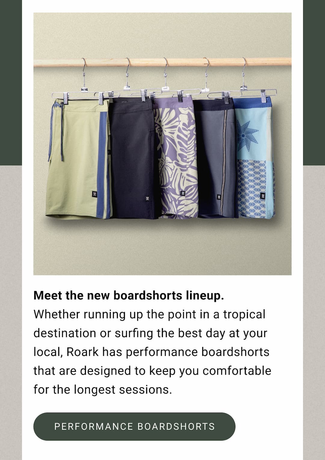 Meet the new boardshorts lineup.