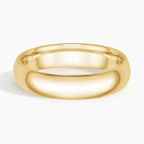 14K Yellow Gold Comfort Fit 5mm Wedding Ring
