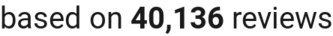 number of reviews