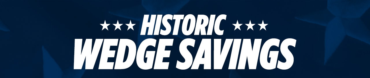 Historic Wedge Savings