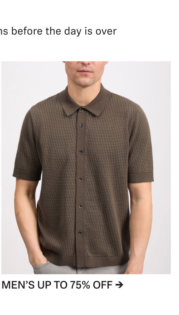 Shop Men's Up To 75% Off