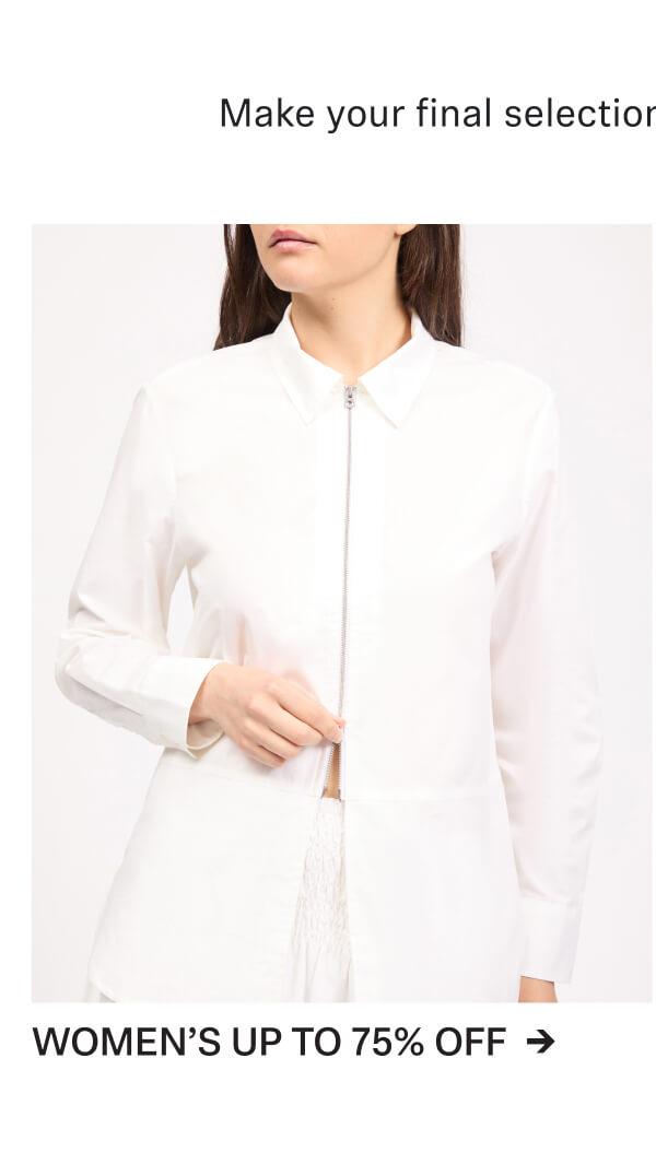 Shop Women's Up To 75% Off