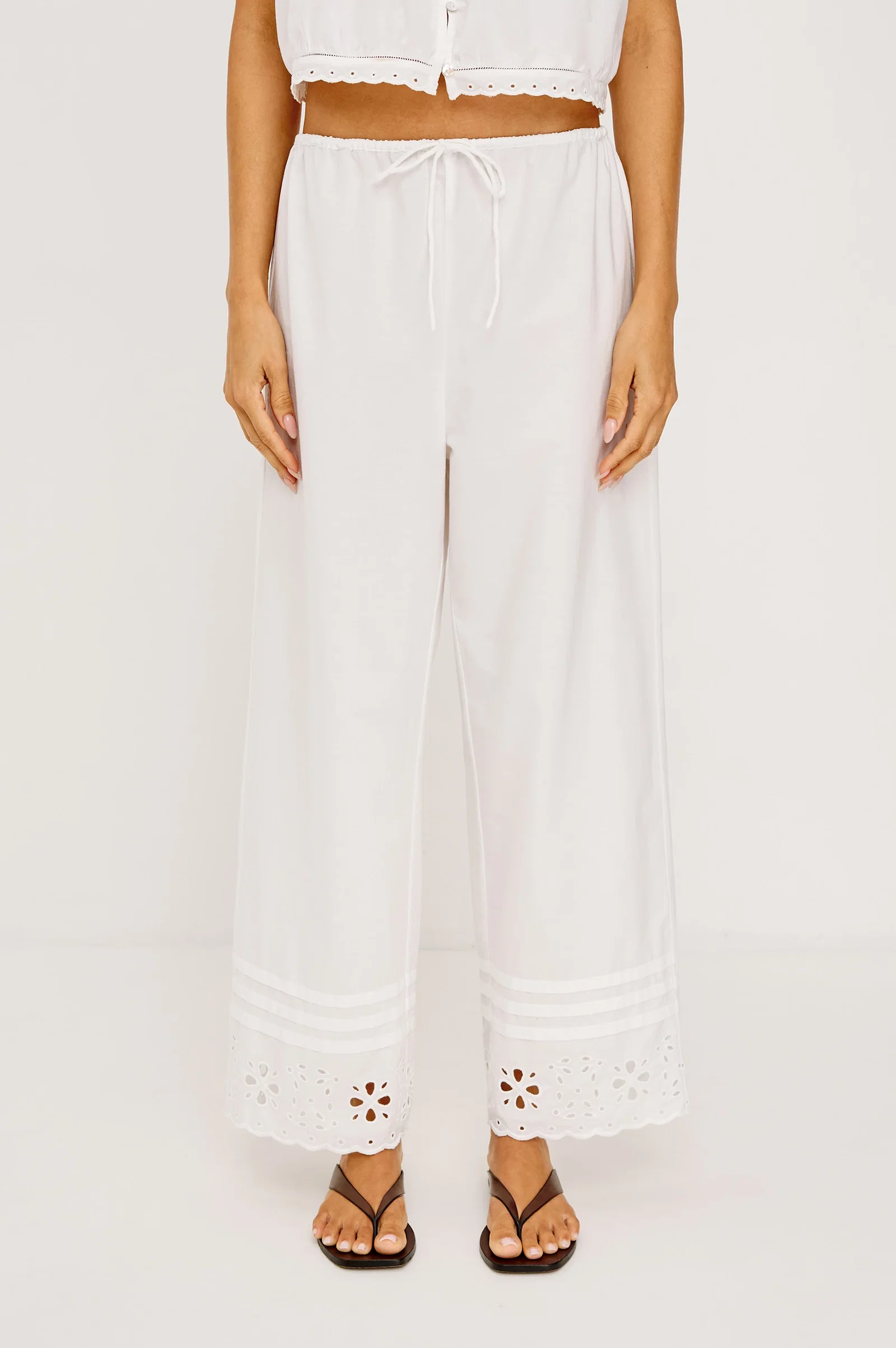 Image of LYDIA PANT - WHITE