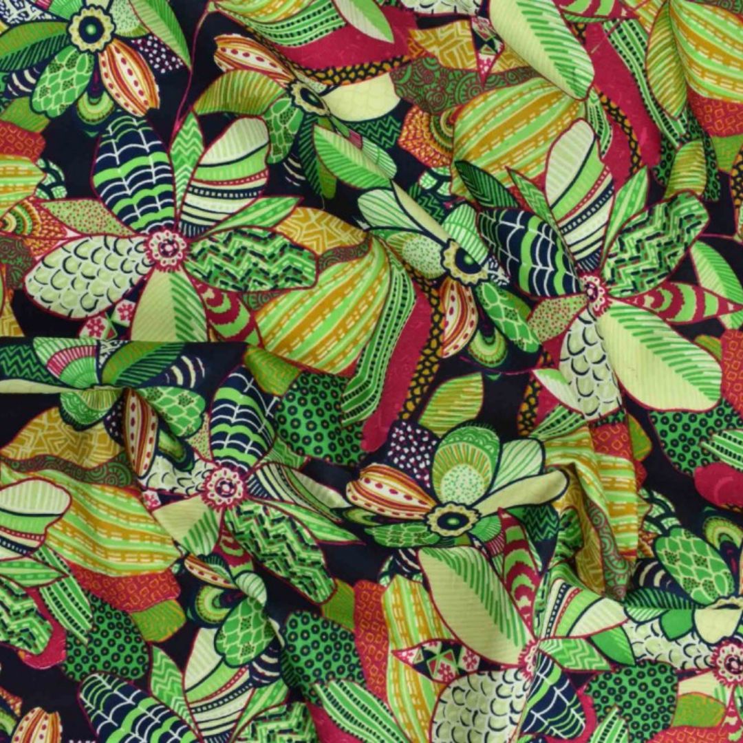 Storrs London Egyptian Cotton Lawn Fabric Green