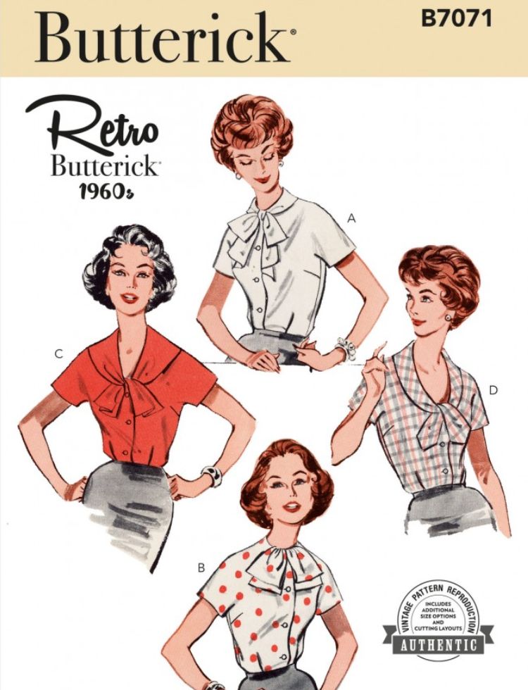 Butterick Paper Sewing Pattern 7071