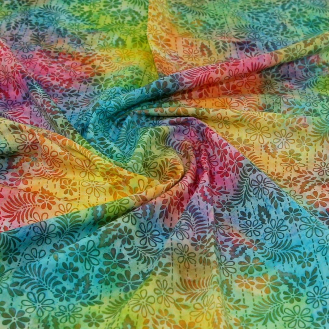 Cotton Batik Fabric Pink