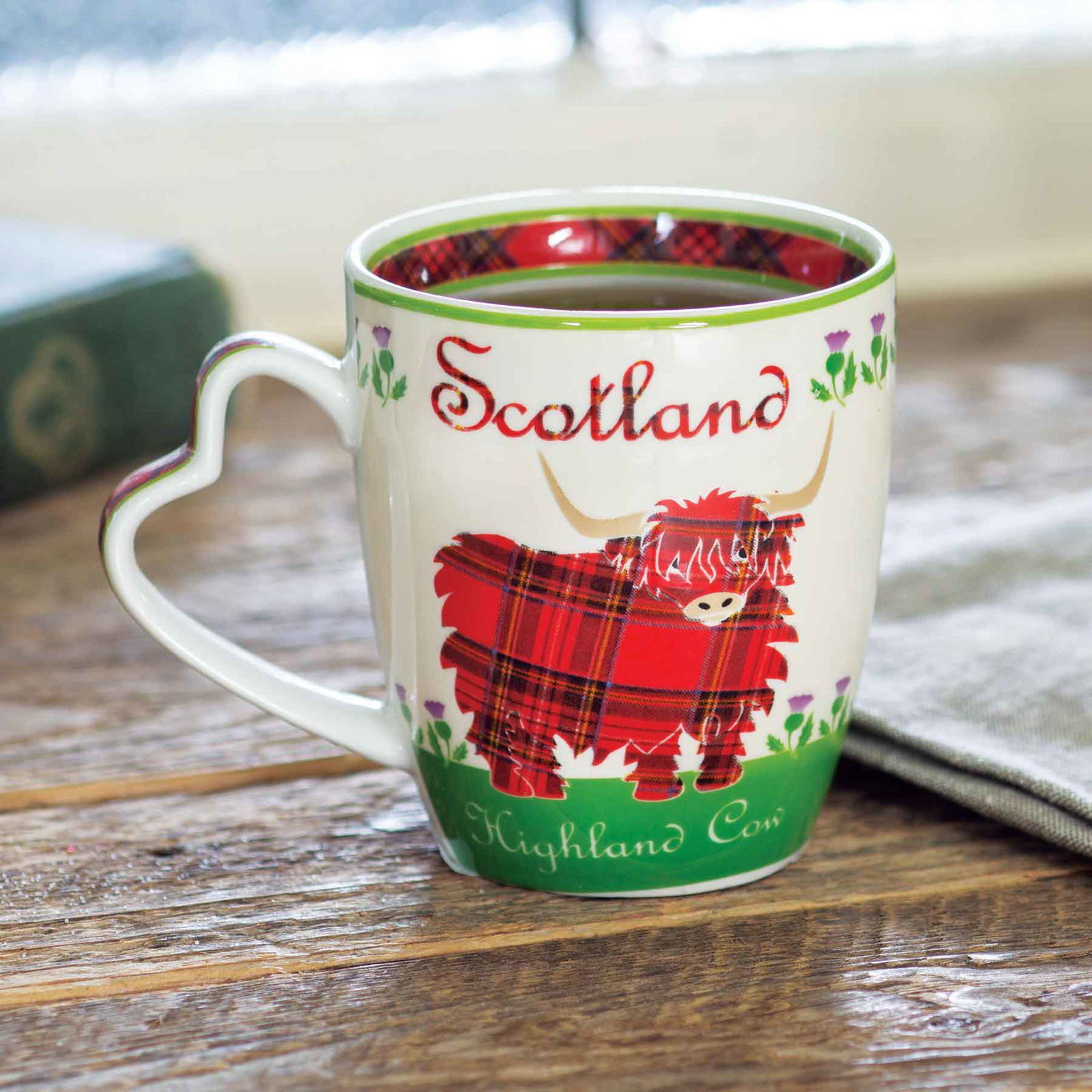 Image of Bone China Highland Cow Coffee Mug