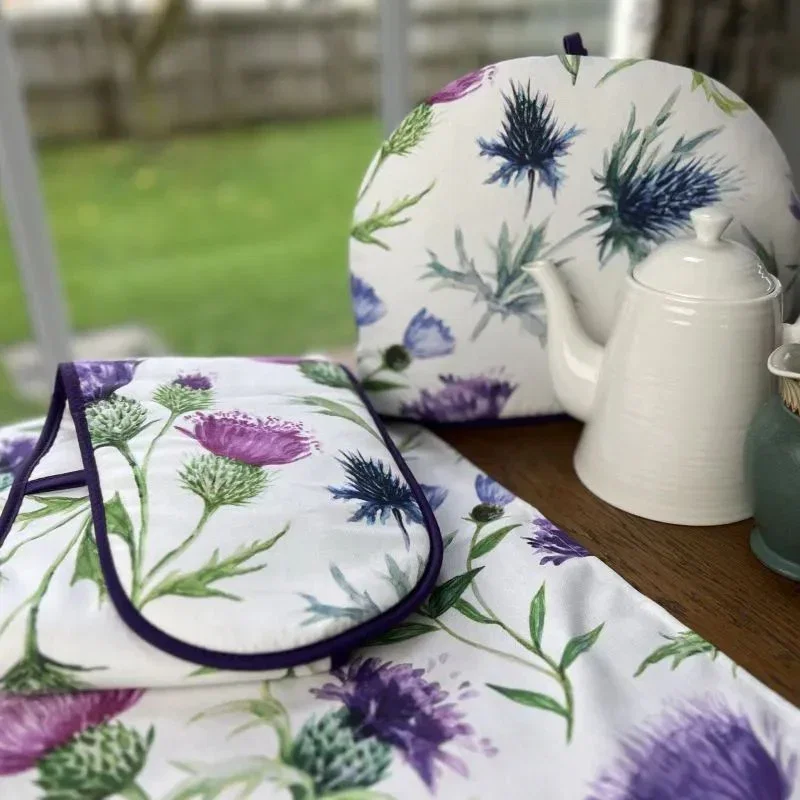 Image of Scottish Thistle Floral Tea Cosy