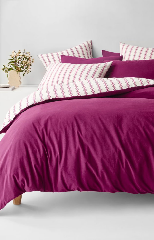 Arlo cotton stonewash quilt cover set