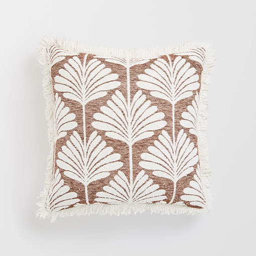 Chenille jacquard cushion