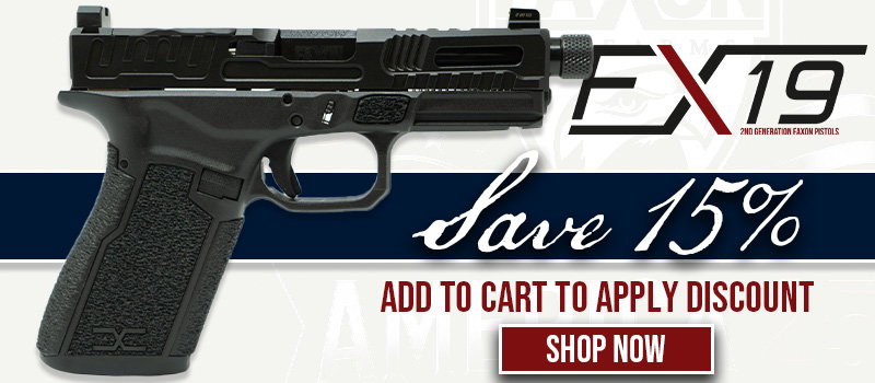 SAVE 15% ON FX-19 PISTOLS - SHOP NOW
