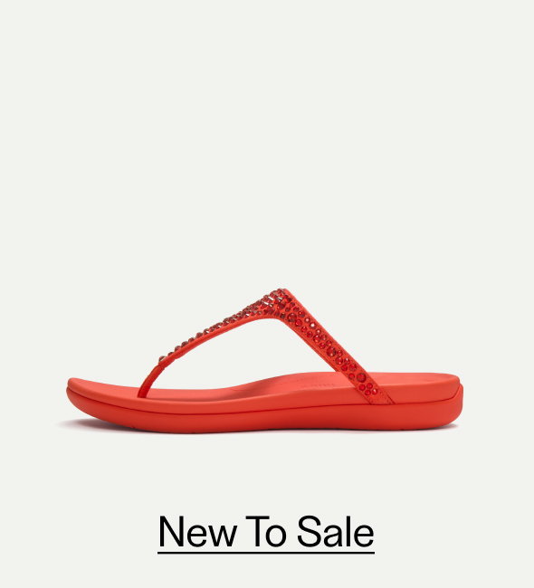SOLAY Mixed-Crystal Toe-Post Sandals - Cherry Tomato