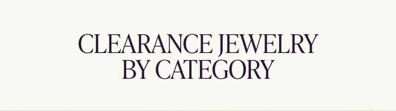 Clearance jewelry by category