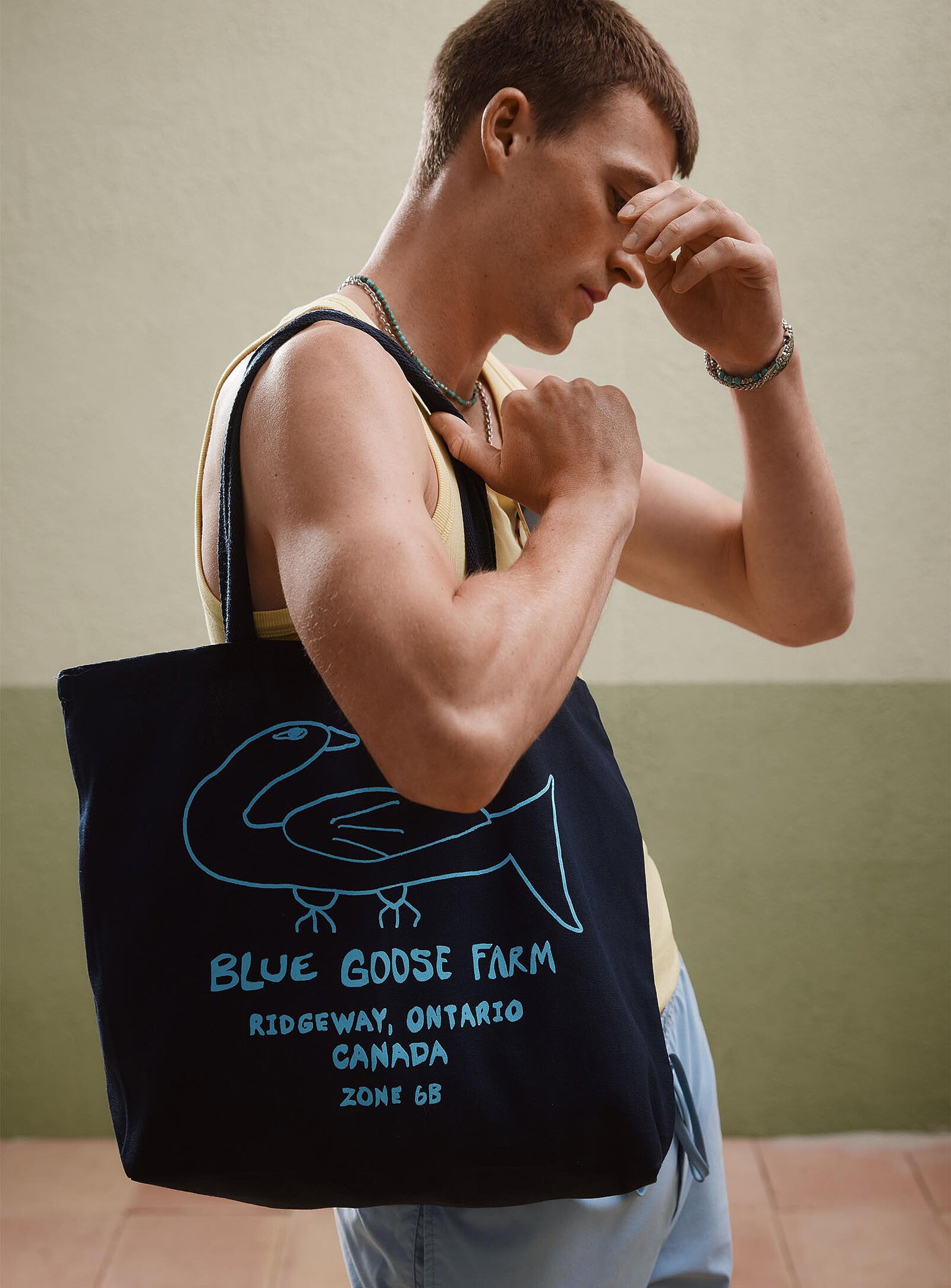 Blue Goose Farm tote