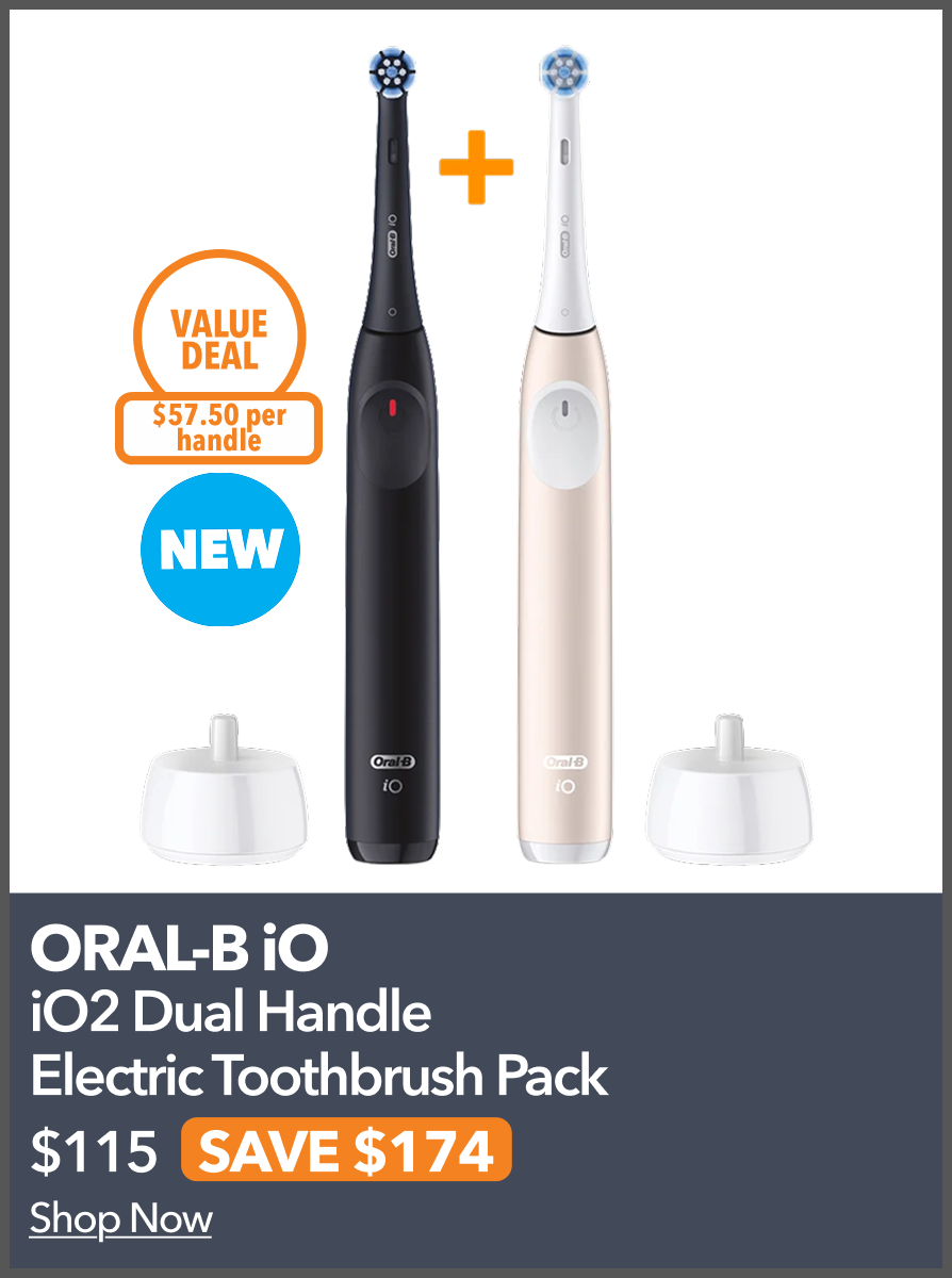 iO2 Dual Handle Electric Toothbrush Pack