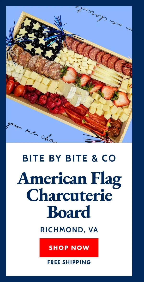 Bite by Bite Co. American Flag Charcuterie Board