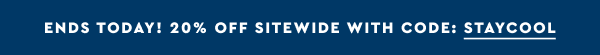 20% OFF SITEWIDE. This week only.