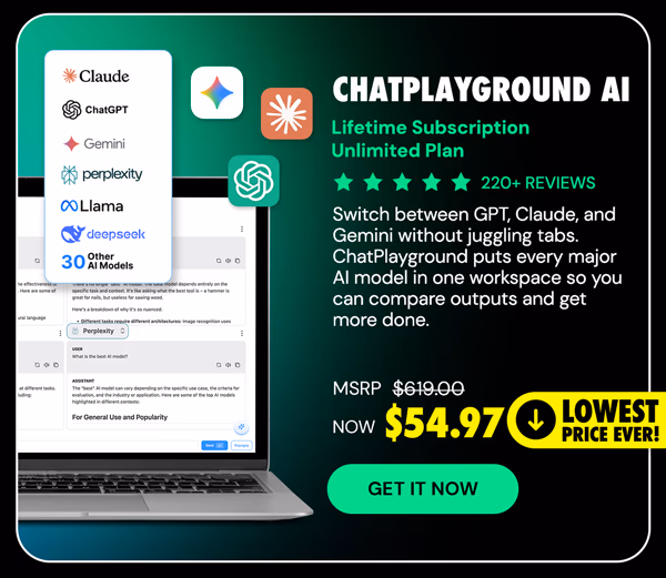 ChatPlayground AI: Lifetime Subscription (Unlimited Plan)