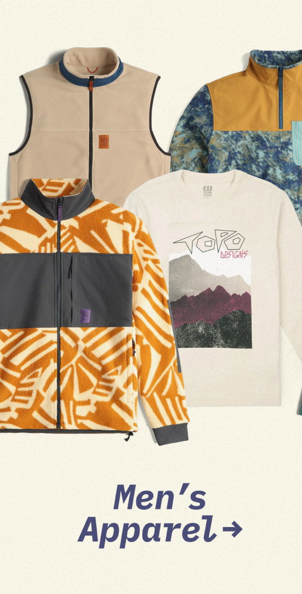 Men's Apparel - Shop Now