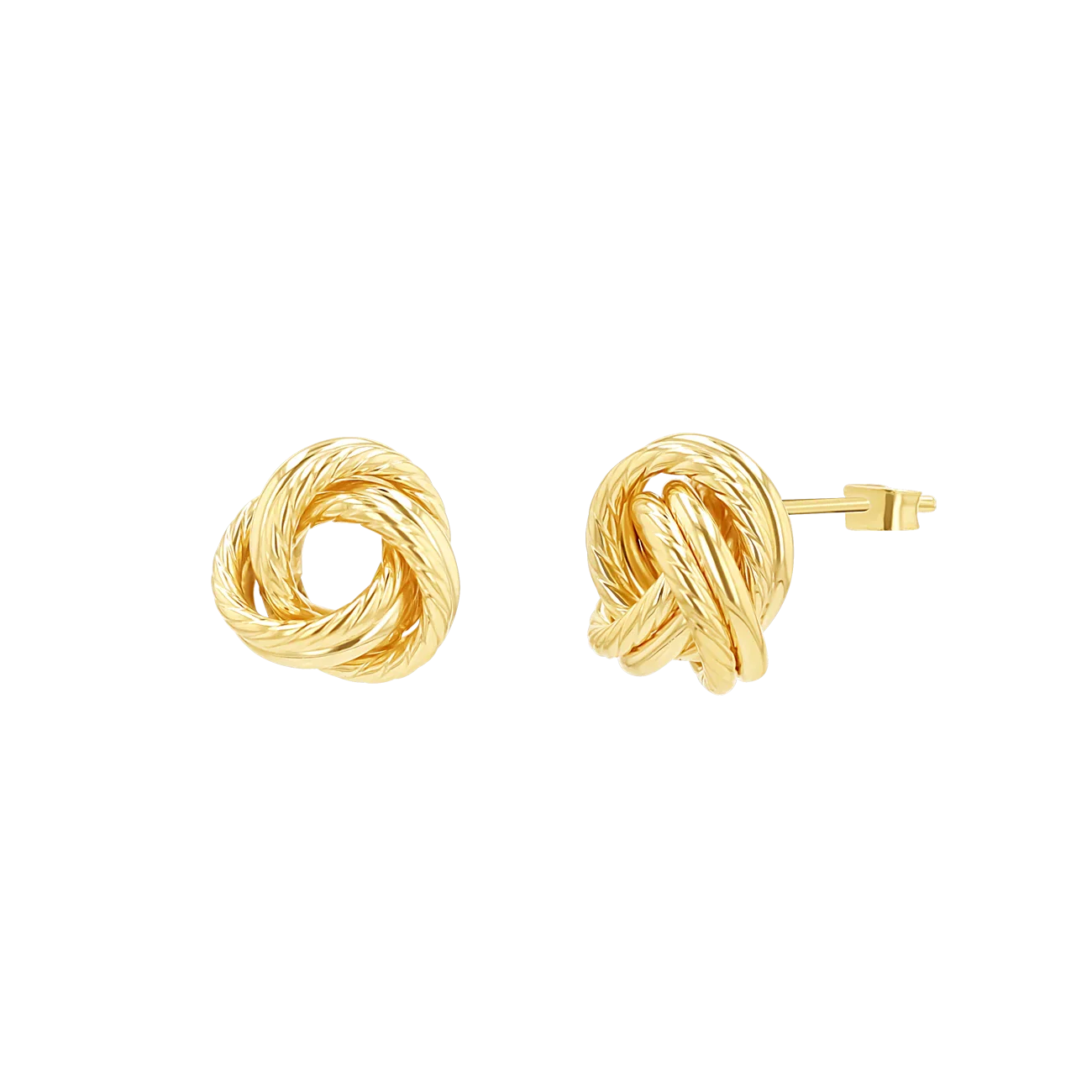 Image of Rope Twist Love Knot Earrings