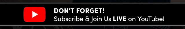 Don't Forget - Subscribe & Join Us LIVE on YouTube!