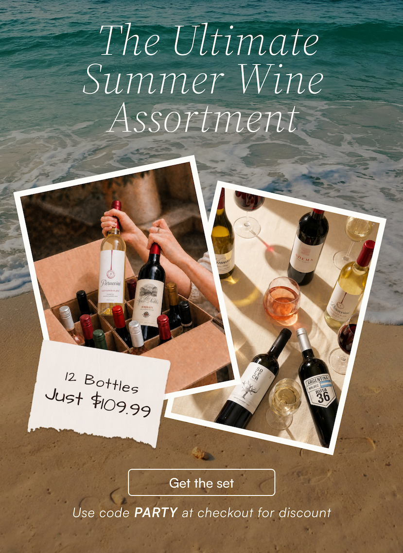 The Ultimate Summer Wine Assortment: Get 12 bottles for just $109.99 using code "PARTY" at checkout. Get the set.