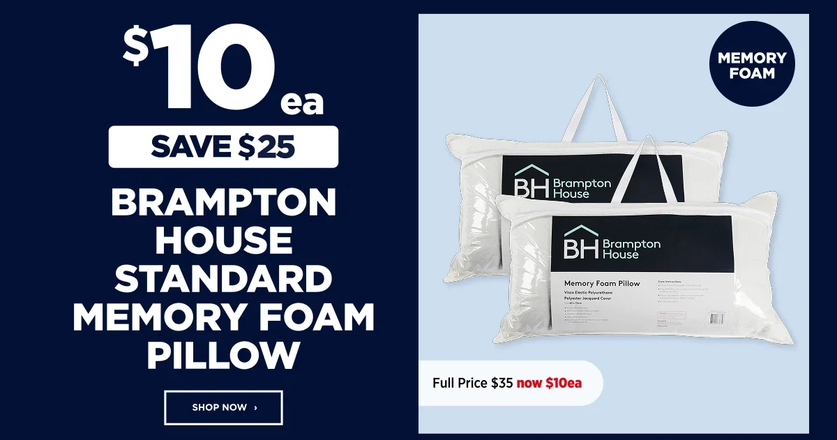 Brampton House Standard Memory Foam Pillow