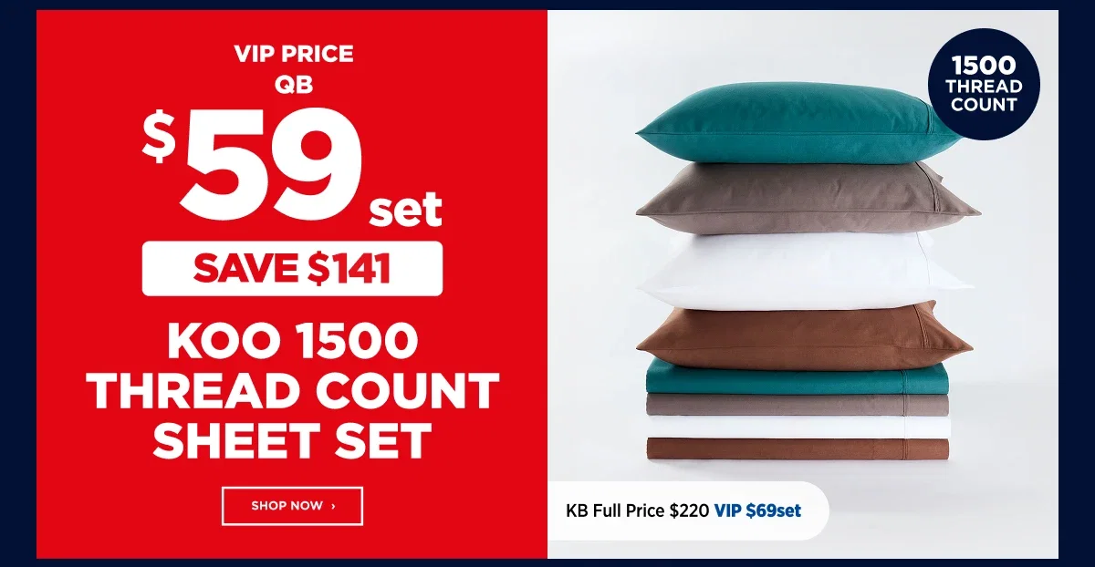 Koo1500 thread count sheet set