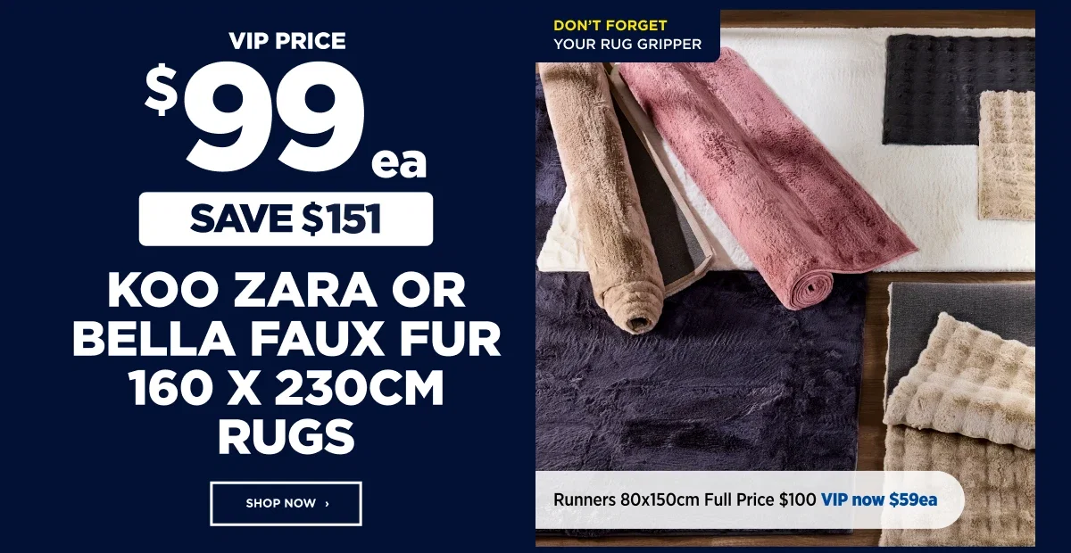 Koo Zara or bella faux fur