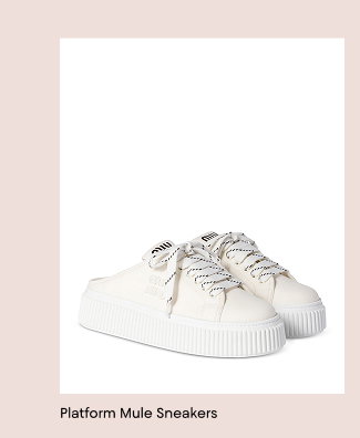 Women's Platform Mule Sneakers 