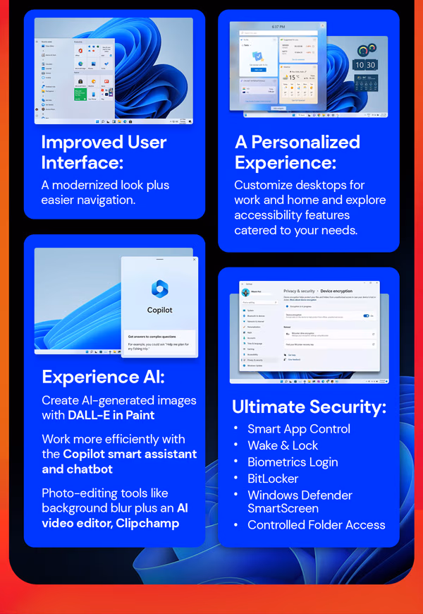 Microsoft Windows 11 Pro or Home