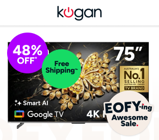 Kogan 75" Mini-LED QLED Pro 4K 144Hz Smart AI Google TV Product Image