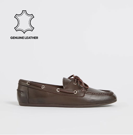 Genuine suede leather boat shoes