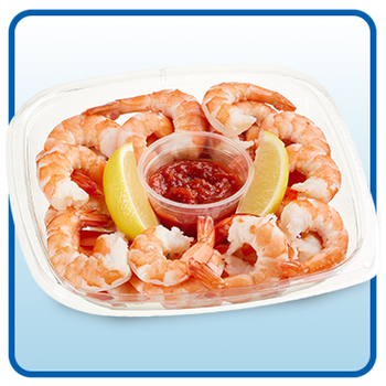 Kirkland Signature Shrimp Cocktail with Cocktail Sauce and Lemon