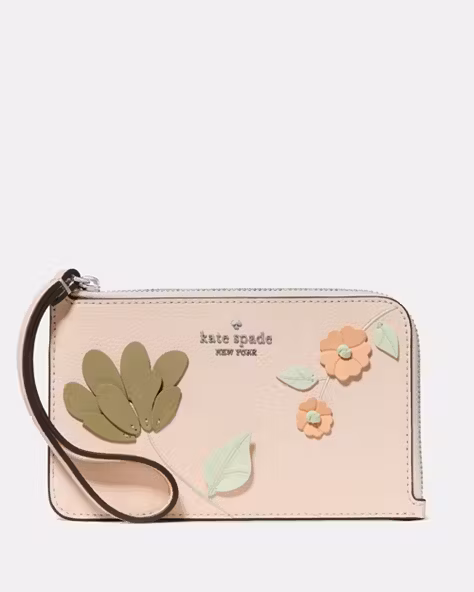 Lucy Floral Small Card Holder Wristlet
