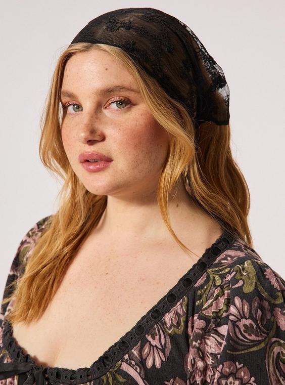 Embroidered Hair Scarf
