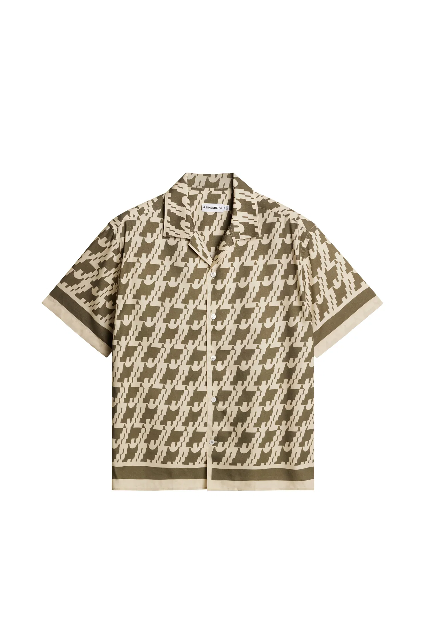 Image of Ellis Border Resort Shirt / JL Glitch Kalamata