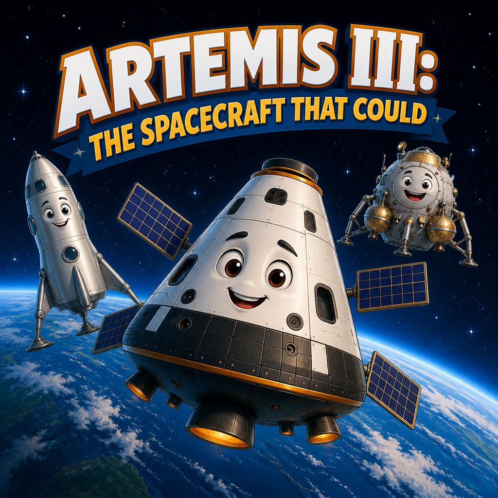 Artemis III: The Spacecraft that Could, Kidbox News story art