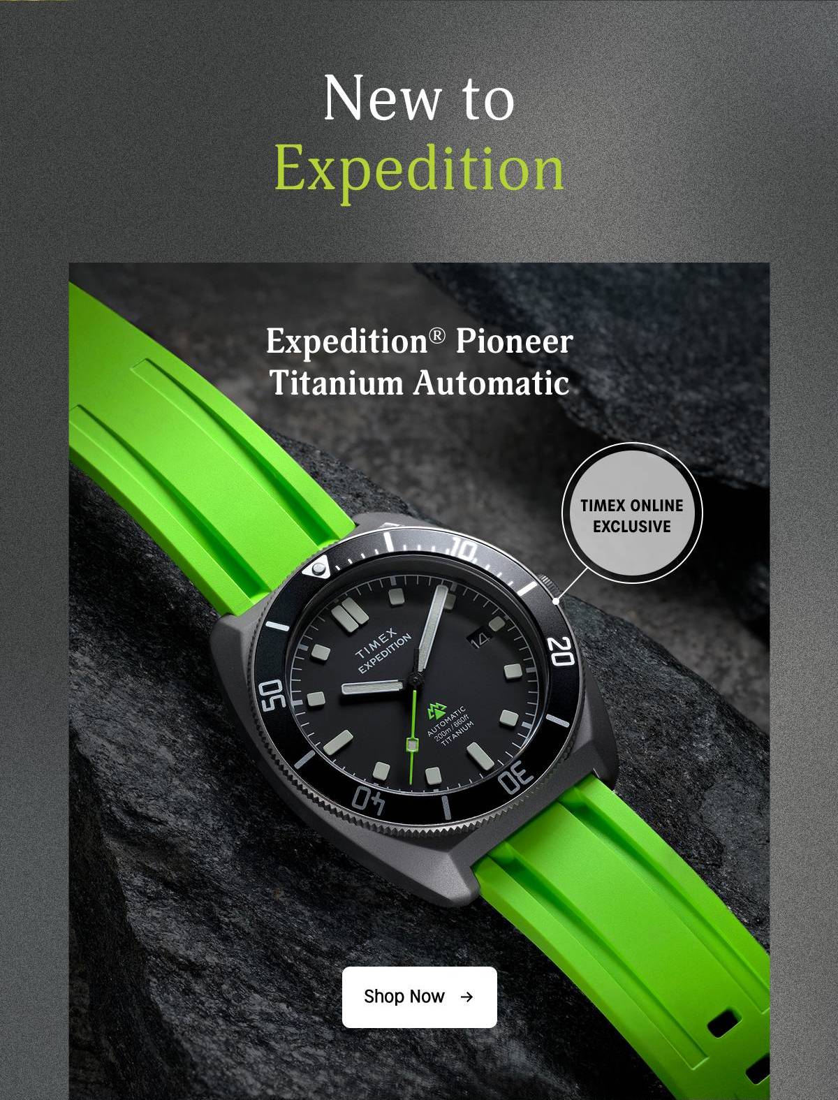 Shop Now (Expedition Pioneer Titanium Automatic) - Timex