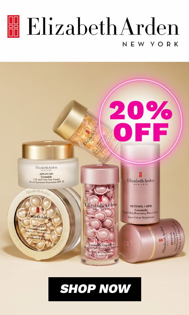 Save 20% on Elizabeth Arden