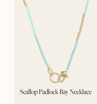 Scallop Padlock Bay Necaklce