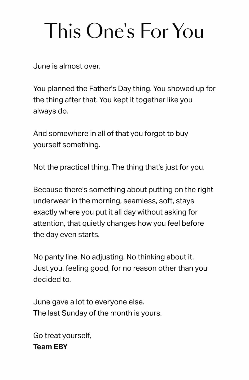 This One's For You
