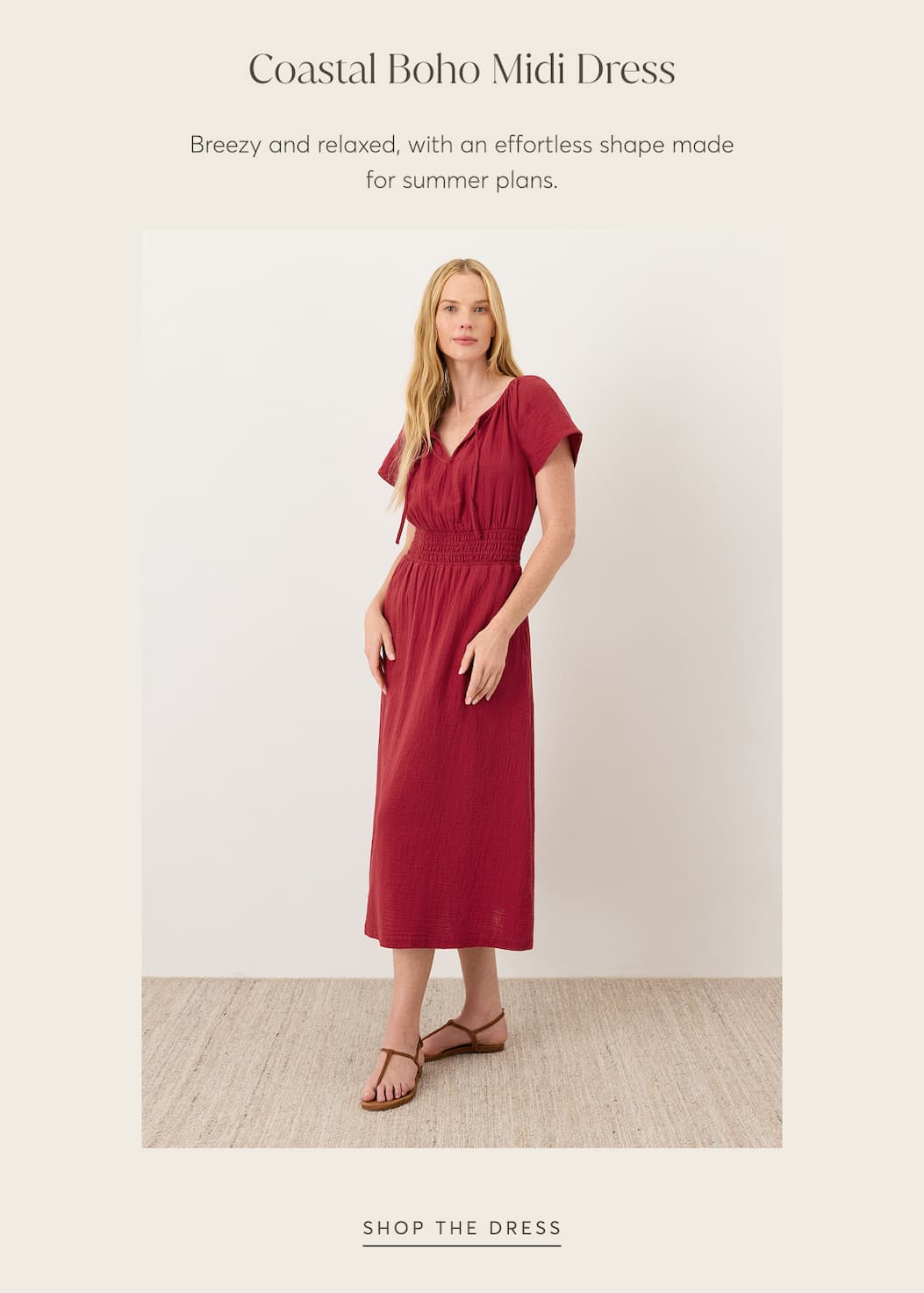 Coastal Boho Midi Dress | Shop The Dress