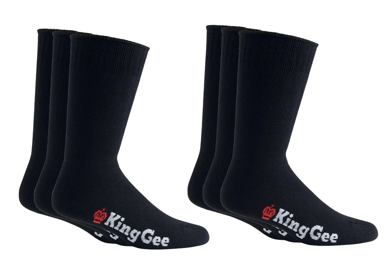 Image of 6 Pairs of KingGee Mens Bambo Work Socks
